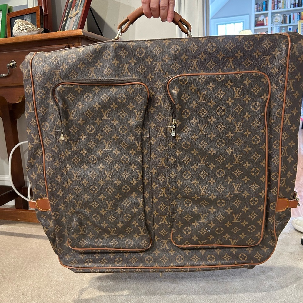 Vintage authentic Louis Vuitton garment bag